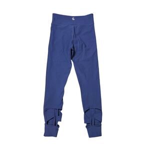 Calme Johnny Was Blue Cutout Leggings NEW